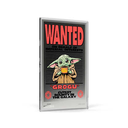 The Mandalorian™ Wanted: Grogu Silver Collectible Foil Agoro
