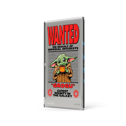 The Mandalorian™ Wanted: Grogu Silver Collectible Foil Agoro