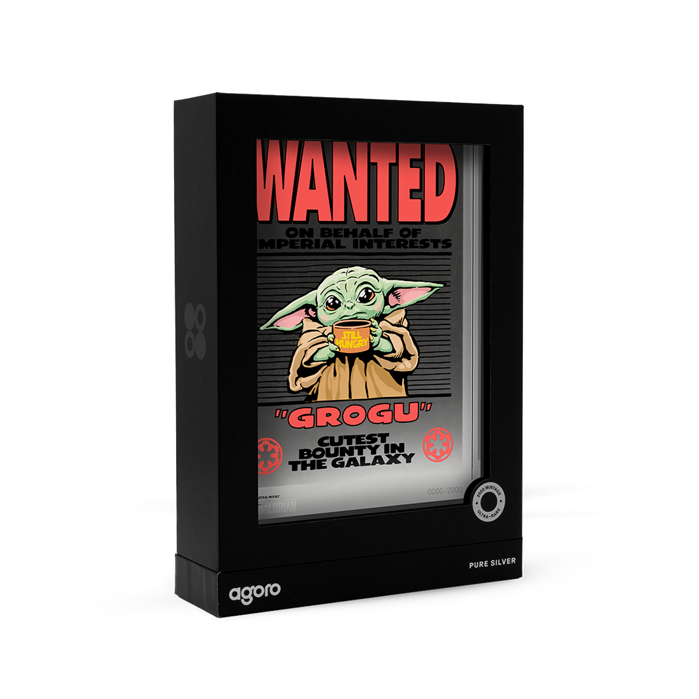 The Mandalorian™ Wanted: Grogu Silver Collectible Foil Agoro