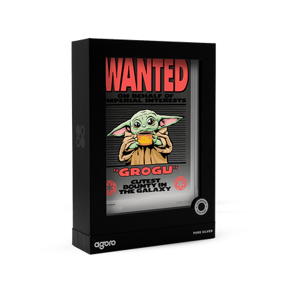The Mandalorian™ Wanted: Grogu Silver Collectible Foil Agoro
