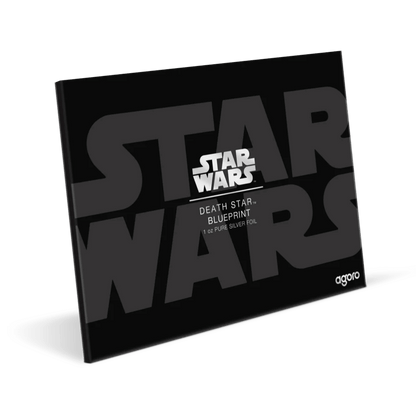 Star Wars™ Death Star™ Blueprint Silver Foil Packaging - Agoro New Zealand Mint