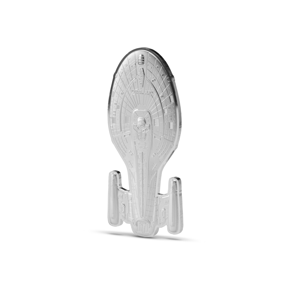 Star Trek Ships – U.S.S. Voyager NCC-74656 Silver Coin