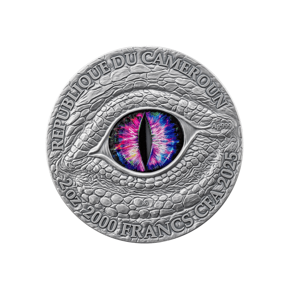 Stonegaze Basilisk Dragonology 2 Oz Silver Coin 2025