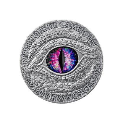 Stonegaze Basilisk Dragonology 2 Oz Silver Coin 2025