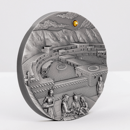 Sun Dagger Equinox and Solstice 2 Oz Silver Coin 2024