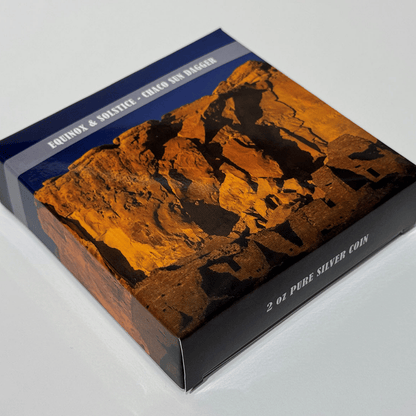 Sun Dagger Equinox and Solstice 2 Oz Silver Coin 2024