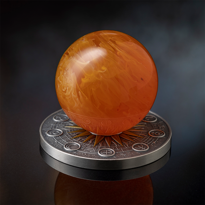 Sun Solar System 2 Oz Silver Coin 2025