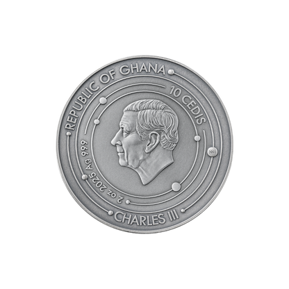 Sun Solar System 2 Oz Silver Coin 2025