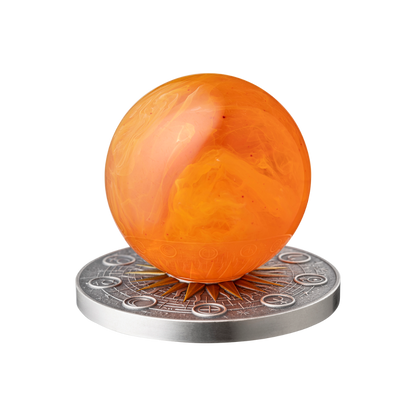 Sun Solar System 2 Oz Silver Coin 2025