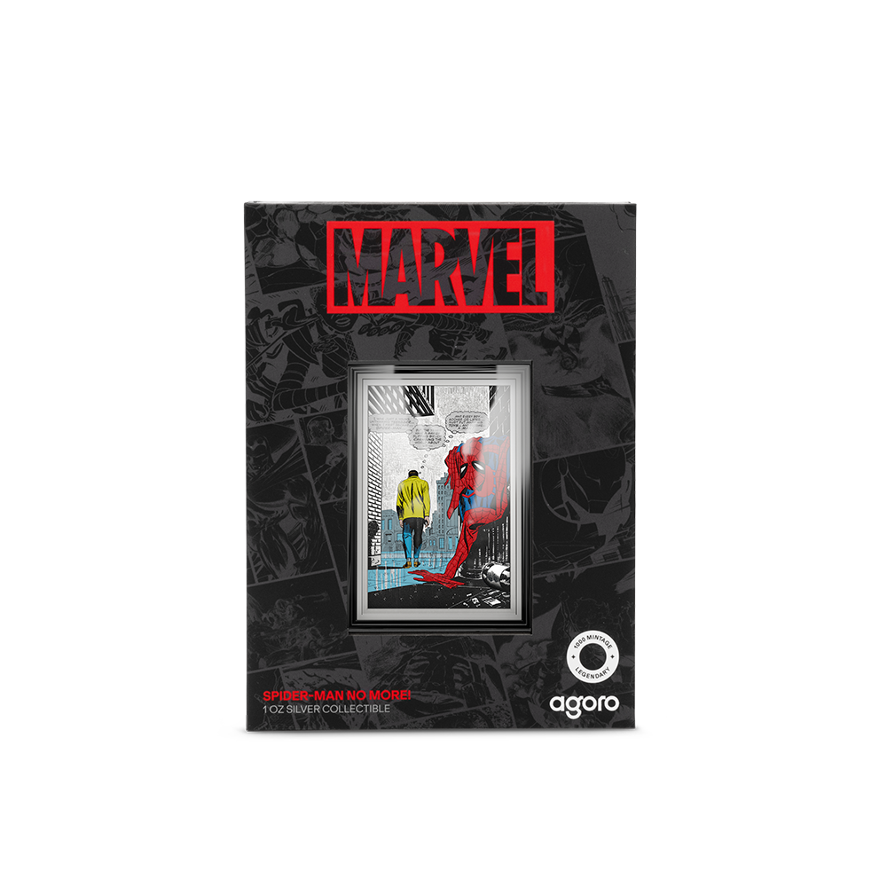 Marvel Spider-Man No More! 1 Oz Silver Collectible Agoro