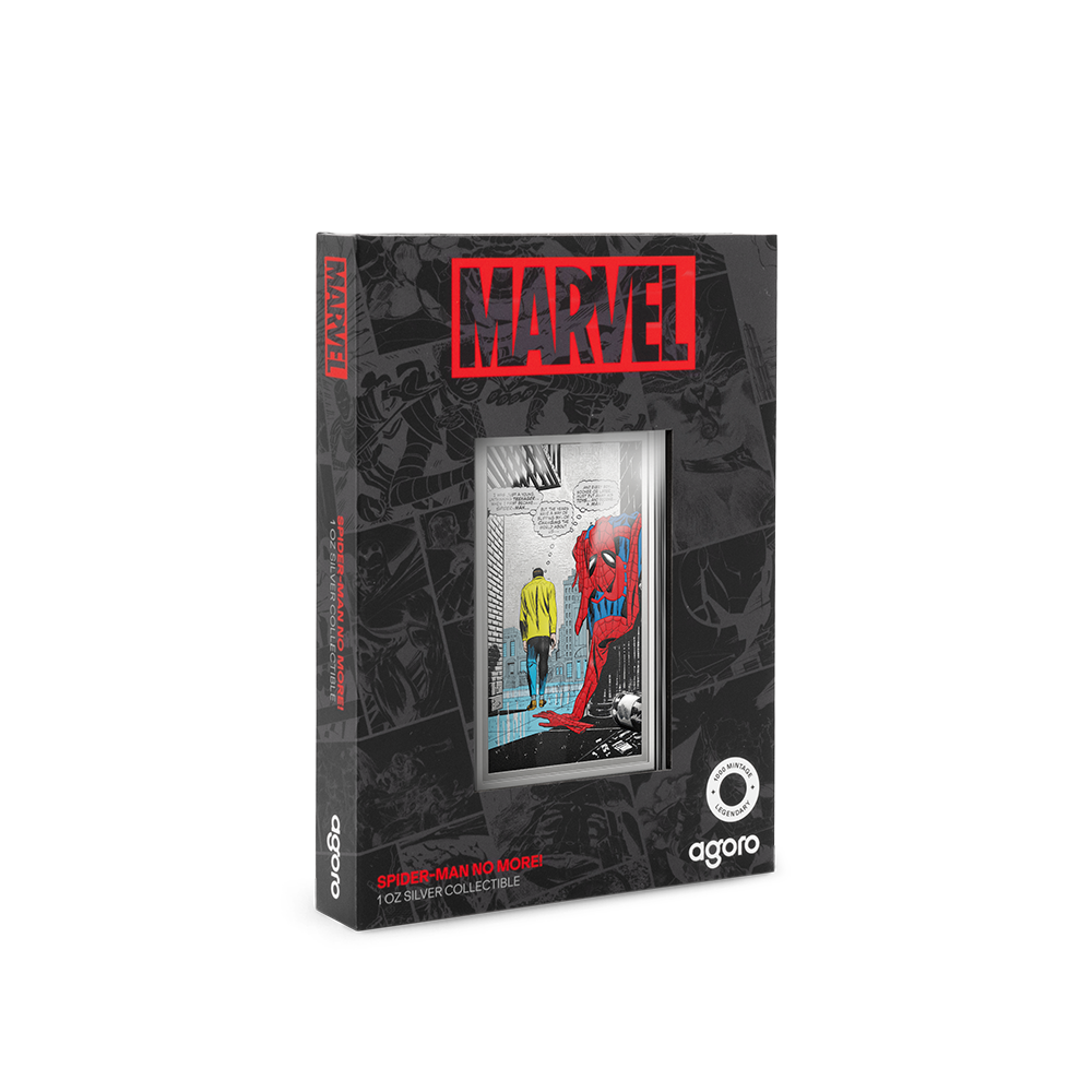Marvel Spider-Man No More! 1 Oz Silver Collectible Agoro