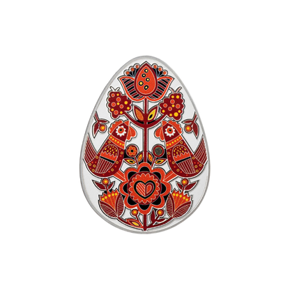 Svitanok Ukrainian Pysanka 1 Oz Silver Coin 2024