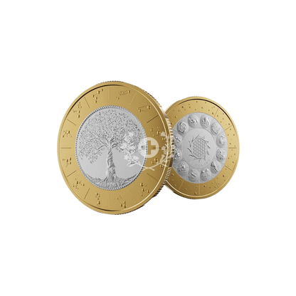 Swiss Birthday Coin Set Swissmint 2026 - coloured