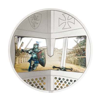 Sword Fighting Knight Games 1 Oz Silver Coin 2027 CIT COIN INVEST AG