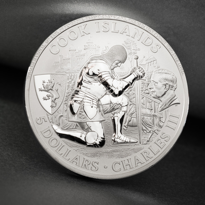 Sword Fighting Knight Games 1 Oz Silver Coin 2027 CIT COIN INVEST AG