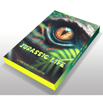 T-Rex Hatchling Jurassic Life 1 Oz Silver Coin 2025