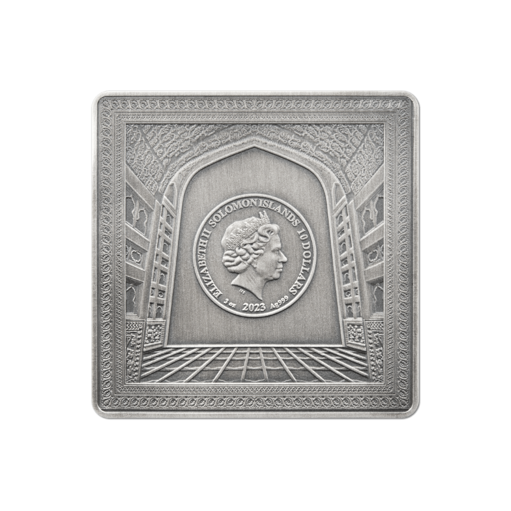TAJ MAHAL 3 Oz Silver Coin $10 Solomon Islands 2023