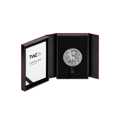 TEN COMMANDMENTS OF MOSES Bible Stories 2 Oz Silver Coin 2000 Francs Cameroon 2024