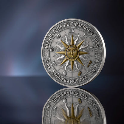 TERPSICHORE AND EUTERPE The Nine Muses 2 Oz Silver Coin - PARTHAVA COIN