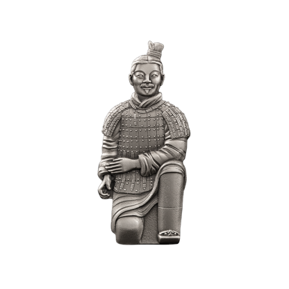 TERRACOTTA ARMY DISCOVERY 50th Anniversary 2 Oz Silver Coin $1 Fiji 2024