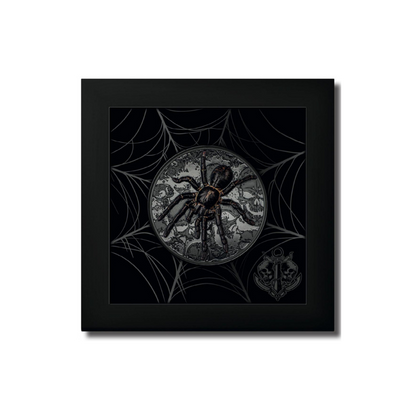 THAI BLACK TARANTULA Dark Nature 3 Oz Silver Coin $20 Palau 2023