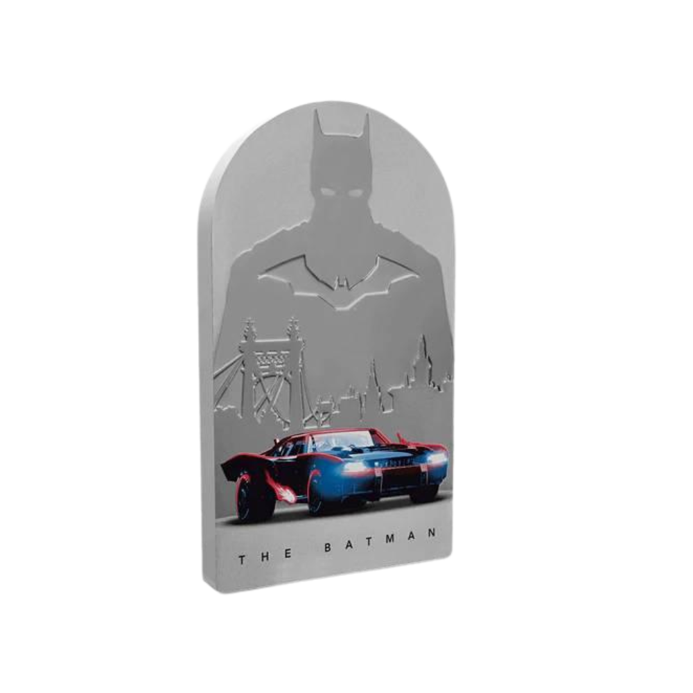 THE BATMAN Batmobile 1 Oz Silver Coin $2 Niue 2022