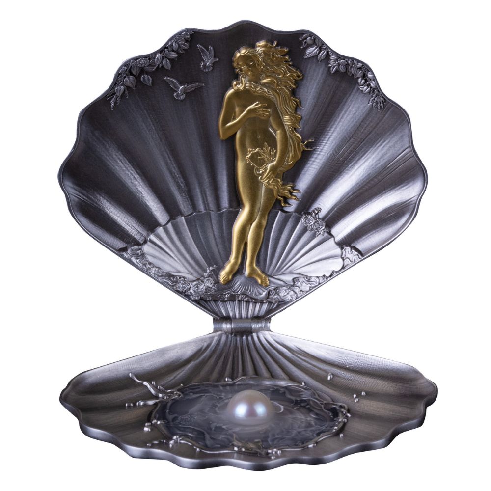 THE BIRTH OF VENUS 3D 3 Oz Silver Coin - PARTHAVA COIN