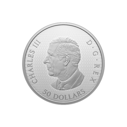 THE DRAGONFLY AND THE BLOOM 5 Oz Silver Coin $50 Canada 2024