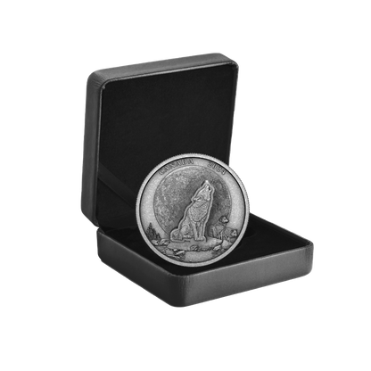 THE HOWLING WOLF 2 Oz Pure Silver Coin $30 Canada 2024