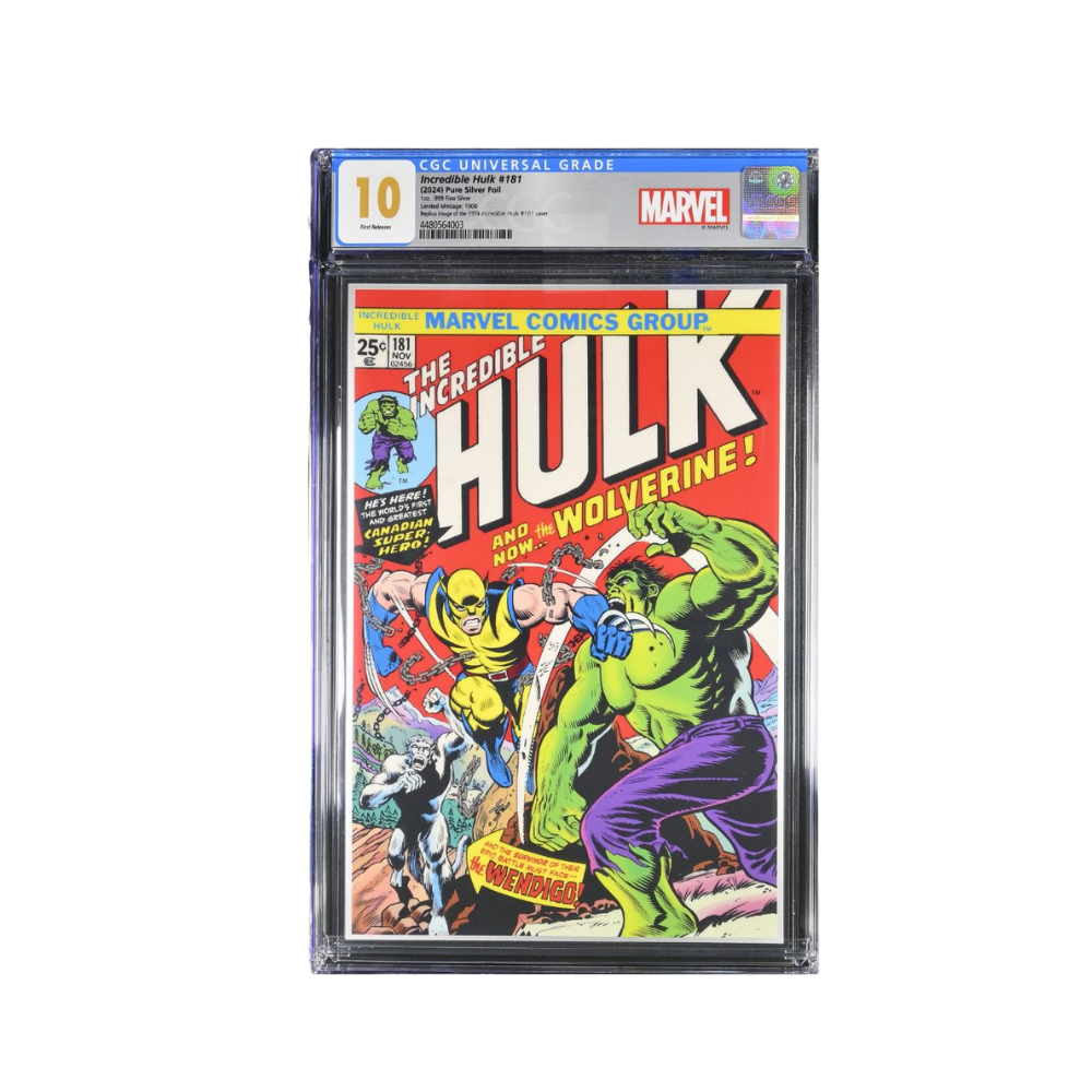 THE INCREDIBLE HULK #181 Marvel Comics 1 oz Silver Foil Niue 2024- CoA #0309