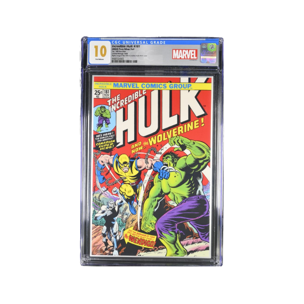 THE INCREDIBLE HULK #181 Marvel Comics 1 oz Silver Foil Niue 2024- CoA #0311