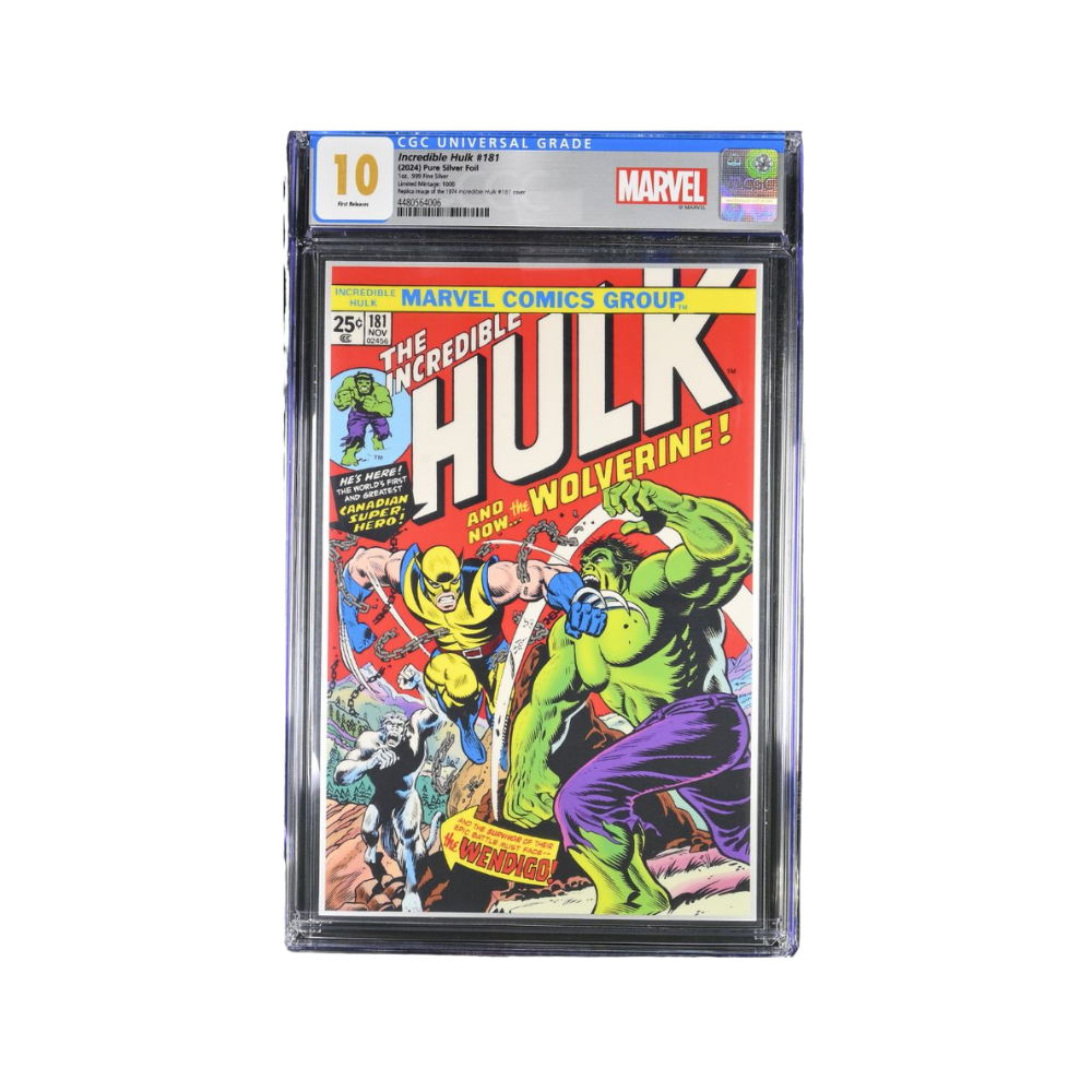 THE INCREDIBLE HULK #181 Marvel Comics 1 oz Silver Foil Niue 2024- CoA #0312