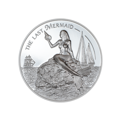 THE LAST MERMAID X Ray 1 Oz Silver Coin $5 Cook Islands 2024