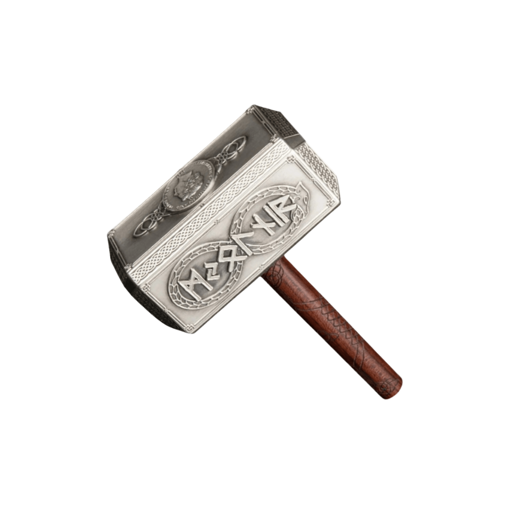 THOR HAMMER Mjölnir 500g Silver Coin $10 Solomon Island 2021