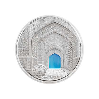 TIFFANY ART Isfahan 3 Oz Silver Coin $20 Palau 2020