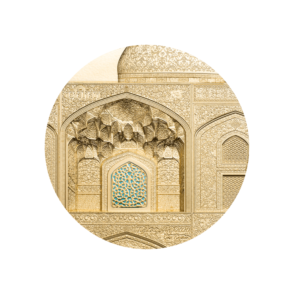 TIFFANY ART Isfahan 5 Oz Gold Coin $500 Palau 2020