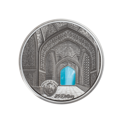 TIFFANY ART Isfahan 5 Oz Silver Coin $25 Palau 2020