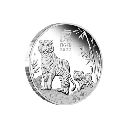 TIGER Lunar Year Series III Set 3x1 Oz Silver Coins $1 Australia 2022