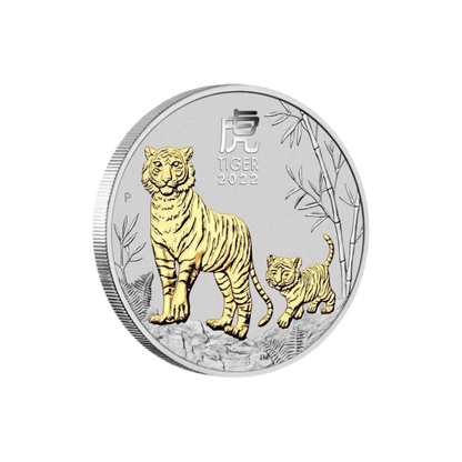 TIGER Lunar Year Series III Set 3x1 Oz Silver Coins $1 Australia 2022
