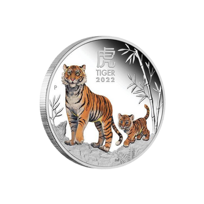 TIGER Lunar Year Series III Set 3x1 Oz Silver Coins $1 Australia 2022
