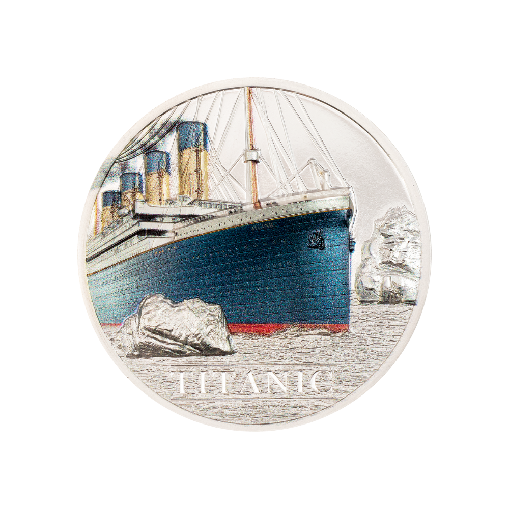 TITANIC 1 Oz Silver Coin $5 Cook Islands 2022