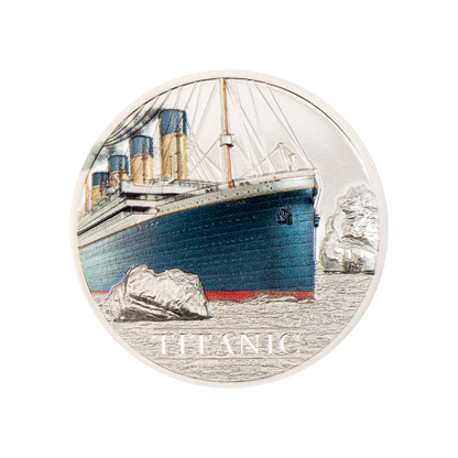 TITANIC 1 Oz Silver Coin $5 Cook Islands 2022