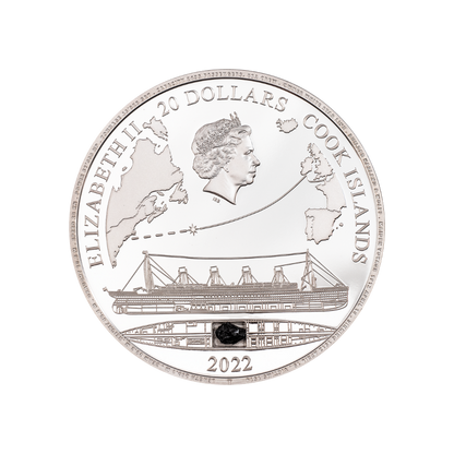 TITANIC 3 Oz Silver Coin $20 Cook Islands 2022
