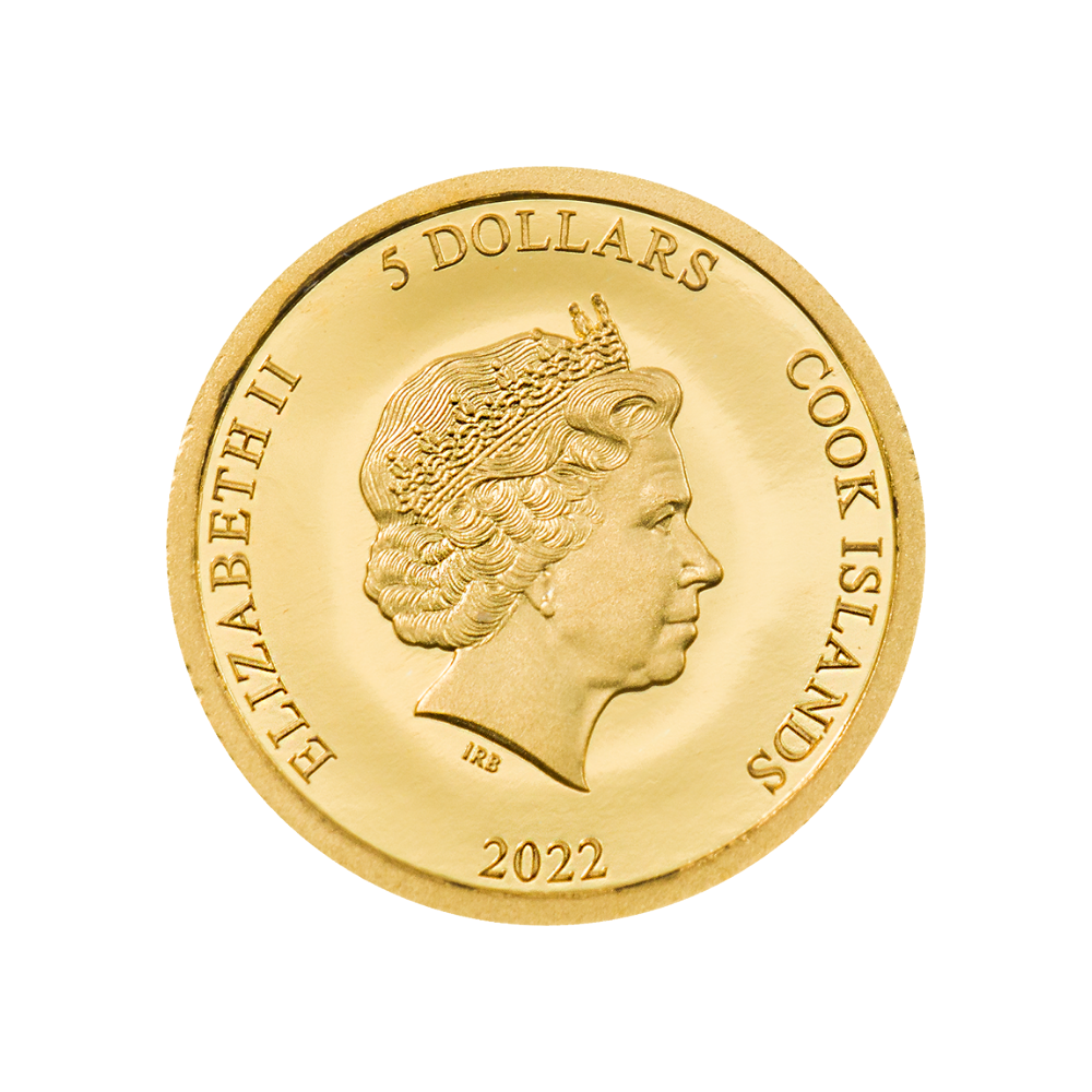 TITANIC Gold Coin $5 Cook Islands 2022