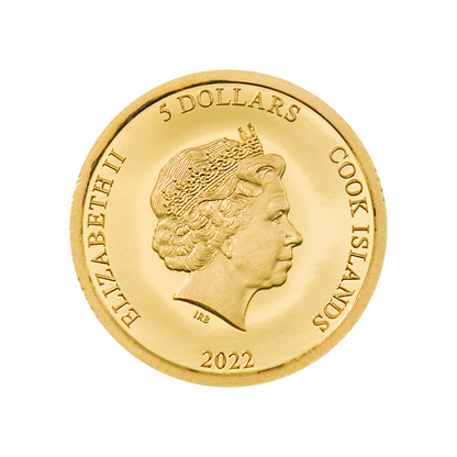 TITANIC Gold Coin $5 Cook Islands 2022
