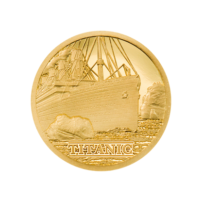 TITANIC Gold Coin $5 Cook Islands 2022