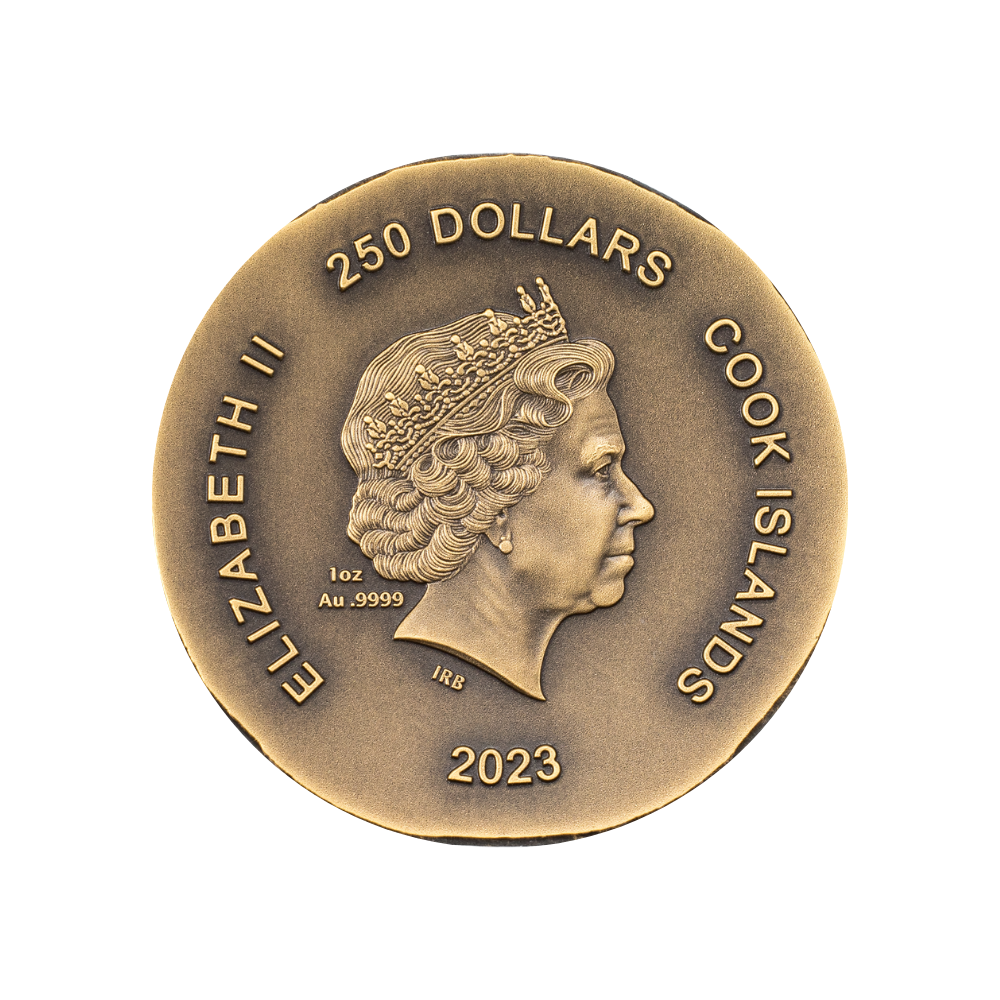 TORTOISE Numismatic Icons 1 Oz Gold Coin $250 Cook Islands 2022