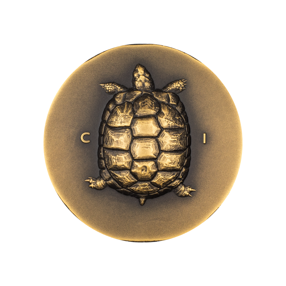 TORTOISE Numismatic Icons 1 Oz Gold Coin $250 Cook Islands 2022