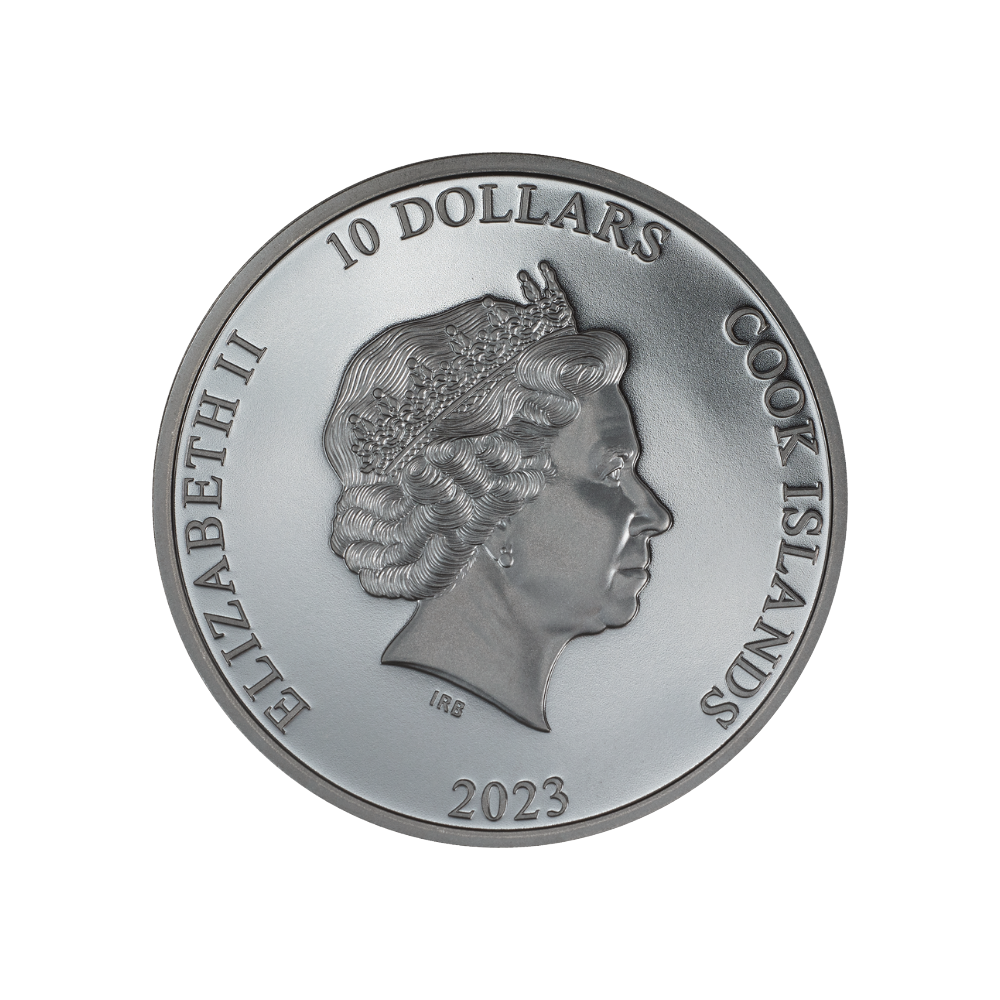 TRAIN Steam Dream 2 Oz Silver Coin $10 Cook Islands 2023