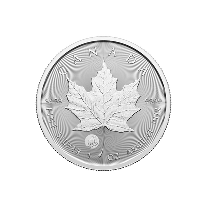 TREASURED SILVER MAPLE LEAF FIRST STRIKES Polar Bear Privy (Premium Bullion)
